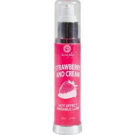 Lubrifiant 2-1 Effet Chaleur Fraise & Crème 50 Ml