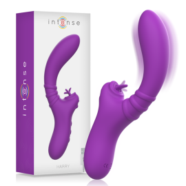 Vibrateur Flexible Harry avec Langue Violet