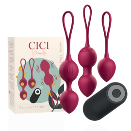Premium Silicone 3 Perles de Kegel Vibrantes Télécommande