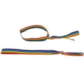 Bracelet Balle en Argent Drapeau Lgbt