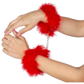 Menottes Marabou Rouge