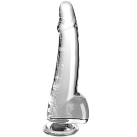 Clear Gode Testicules 19 Cm Transparent
