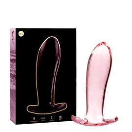 Plug Anal Modèle 5 Verre Borosilicate Rose 12.5 Cm -O- 3.5 Cm