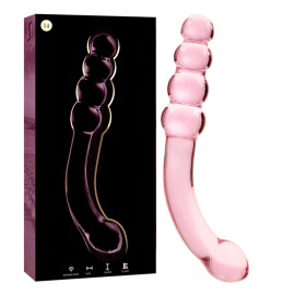 Modèle 14 Gode en Verre Borosilicate Rose 18.5 Cm -O- 3 Cm