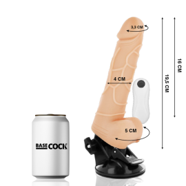 Vibrateur Réaliste Télécommande Naturel avec Testicules19.5 Cm -O- 4 Cm