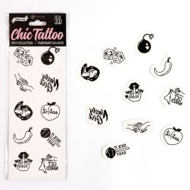 Lot de 10 Tatouages Temporaires Spicy Collection