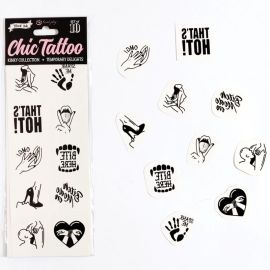 Ensemble de 10 Tatouages Temporaires Kinky Collection