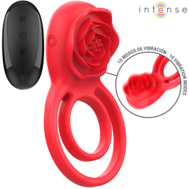 Gail Stimulateur Rose 10 Vibrations Rouge Telecommande