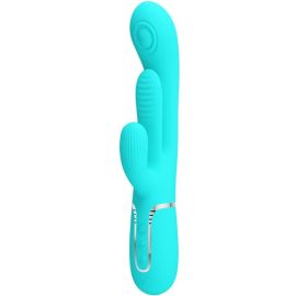 Shania Triple Rabbit Vibrateur Multifonction 3 en 1 Bleu