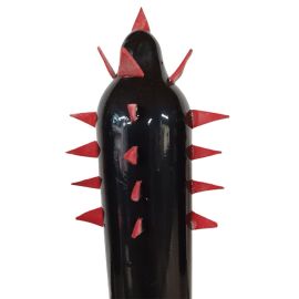 Préservatifs Fantaisie Peints à la Main Cactus Noir Xl