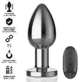 Plug Anal 10 Vibrations Métal avec Télécommande l