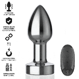 Plug Anal 10 Vibrations Métal avec Télécommande S