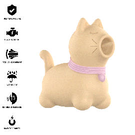 Stimulateur Toulouse avec Langue Rotative à 360º Jaune