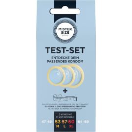 Kit de Test : 3 Préservatifs de Tailles Différentes + Mélange à Points
