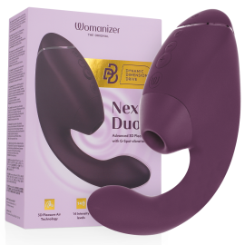 Duo Next Stimulateur Clitorial et de Point G Double Violet Foncé