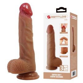 PRETTY LOVE - LISLE GODE RÉALISTE AVEC VENTOUSE 20,6 CM -Ø- 4,2 CM