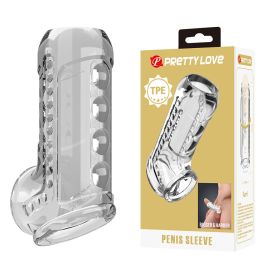 PRETTY LOVE - GAINE PÉNIENNE TEXTURÉE TRANSPARENTE