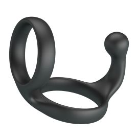 CRAZY BULL - FLORIAN DOUBLE ANNEAU DE PÉNIS ET DE TESTICULES NOIR
