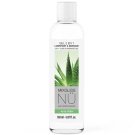 MIXGLISS - GEL LUBRIFIANT ET DE MASSAGE 2 EN 1 À BASE D'EAU NURU À L'ALOE VERA 150 ML