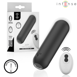 INTENSE - JUDY VIBRANT RECHARGEABLE AVEC TÉLÉCOMMANDE NOIR