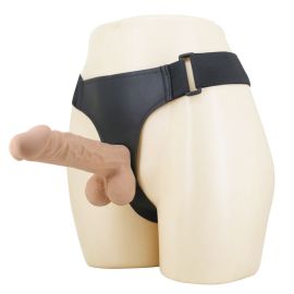 PRETTY LOVE - HARNAIS JOLYON AVEC GODEMICHET FLEXIBLE 22 CM Ø 4,8 CM NATUREL