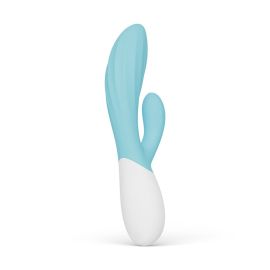 LELO - INA TWIST DOUBLE VIBRATEUR LAPIN POUR LE POINT G ET LE CLITORIS BLEU
