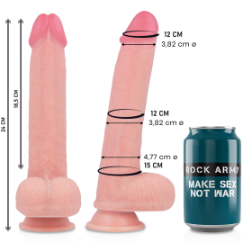 Liquide Silicone Premium Kingcobra Réaliste 24 Cm -O- 4.77 Cm
