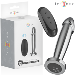 INTENSE - PLUG ANAL 10 VIBRATIONS GODE MÉTALLIQUE AVEC TÉLÉCOMMANDE M
