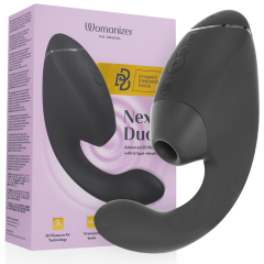 WOMANIZER - DUO NEXT STIMULATEUR CLITORIAL ET DE POINT G DOUBLE NOIR