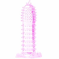 BAILE - GAINE PÉNIENNE  POINTS STIMULANTS ROSE 14 CM