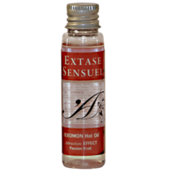 EXTASE SENSUAL - HUILE DE MASSAGE EFFET THERMIQUE AUX PHÉROMONES DE FRUITS DE LA PASSION VOYAGE 35 ML